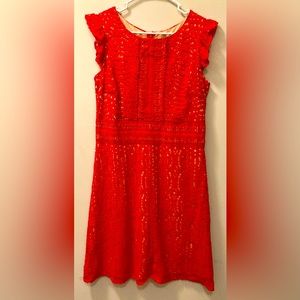 Red and tan summer dress size 12 buy sangria